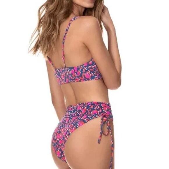 Maaji More Compassion Patricia Long Line Triangle Top + Bianca Bottom Size Large - Picture 8 of 16